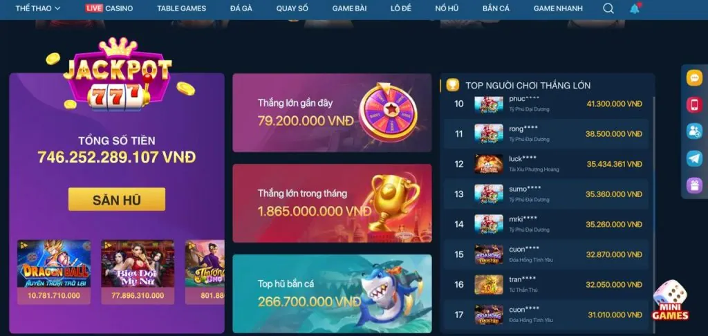 Tổng quan các trò chơi nổ hũ tại i9bet121